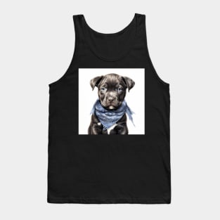 Pit Bull Puppy Art Tank Top